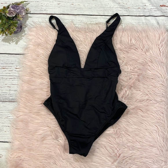 NWT Andie Swim The Sardinia One Piece Swimsuit Black - Picture 2 of 9